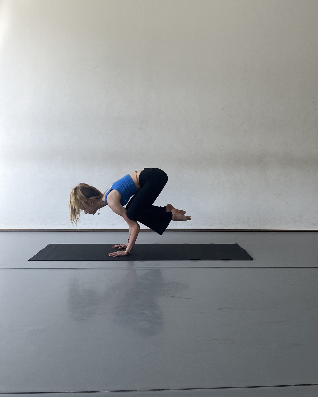 Yoga practice in a sunlit Berlin loft
